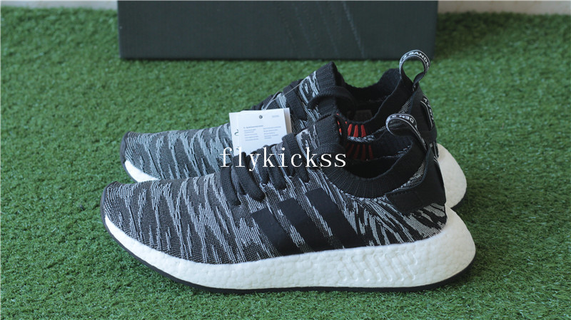 Adidas NMD R2 Primeknit Black Glitch BY9409